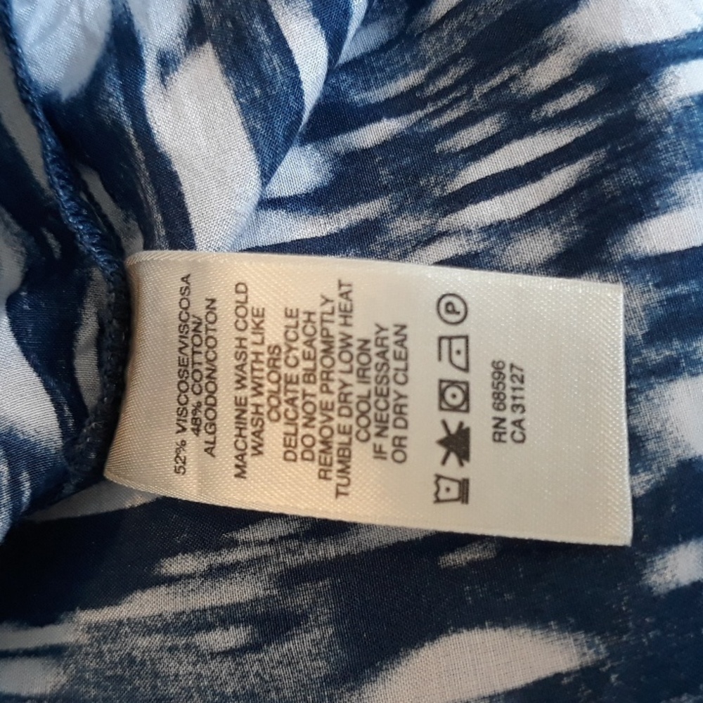 DKNY Jeans/ Blue / White/ Print/ Dress / Summer Dress/ Size M - Picture 11 of 12